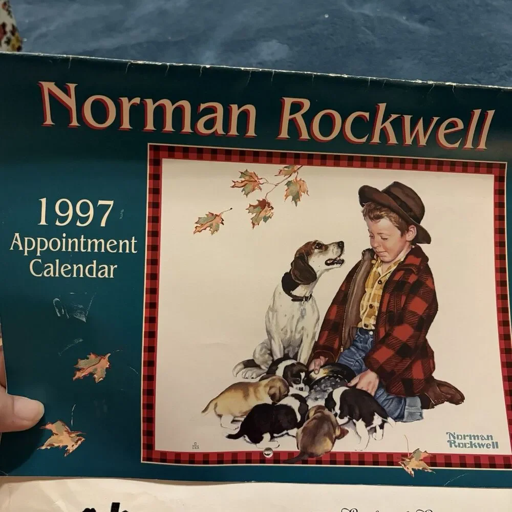 Lot Calendars Norman Rockwell Art Native American 1997-2011 Ephemera Junk Journa